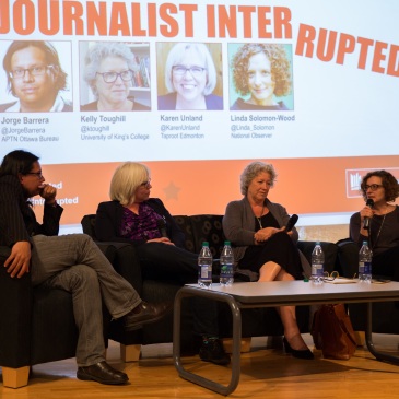 Journalist Interrupted panel